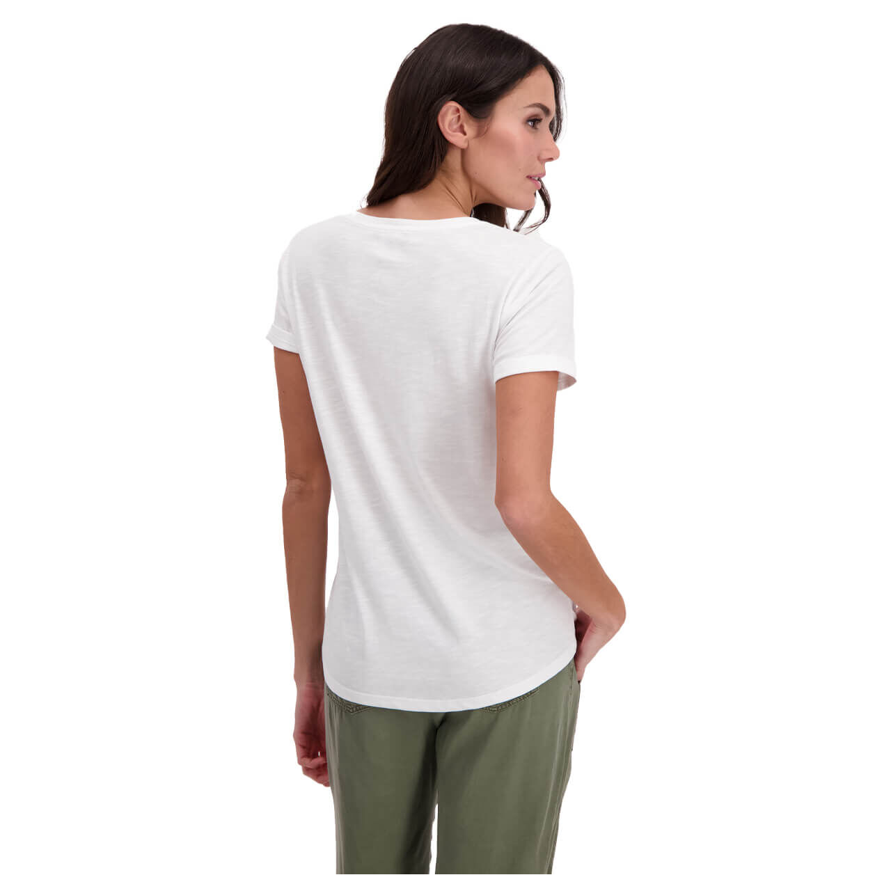Monari T-Shirt für Damen in Weiß mit Print, FarbNr.: 100