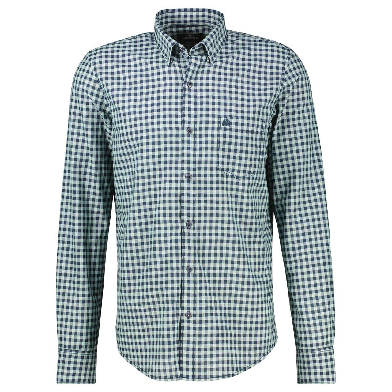 Lerros Herren Langarm Hemd misty blue