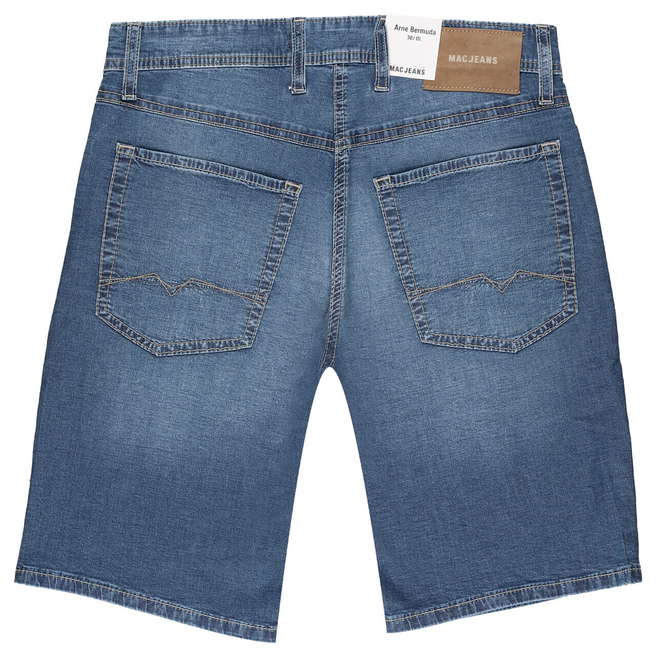 MAC Arne Bermuda Jeans mid blue light used summer