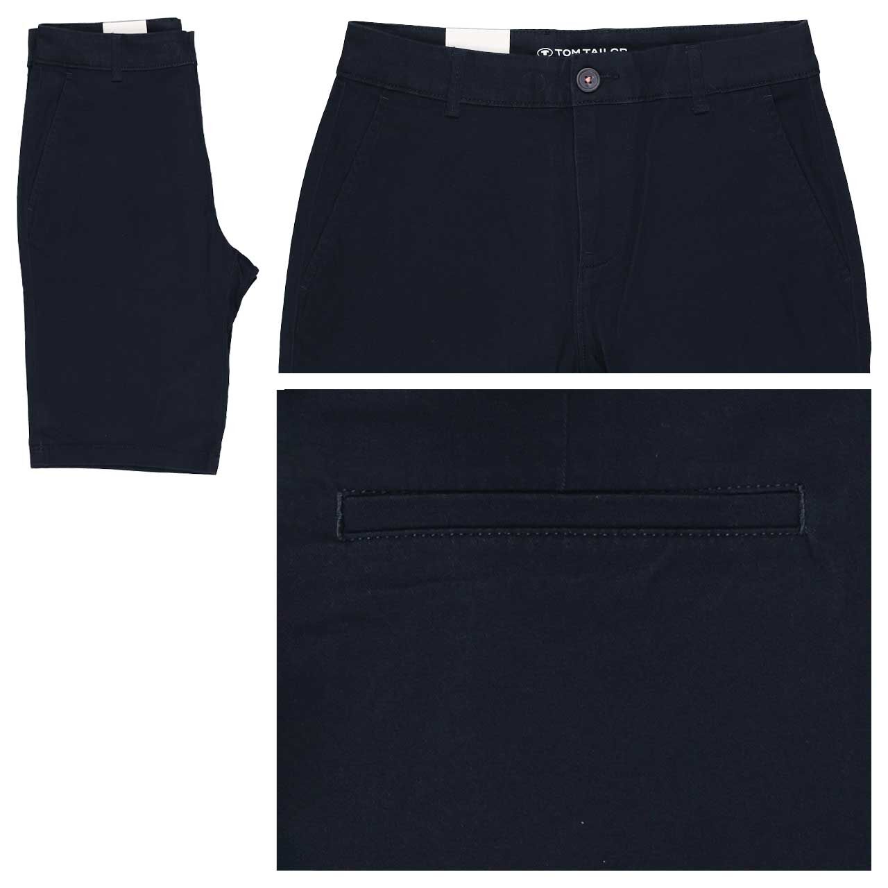 Tom Tailor Chino Baumwoll Bermuda sky captain dark blue Tom Tailor Chino Baumwoll Bermuda sky captain dark blue