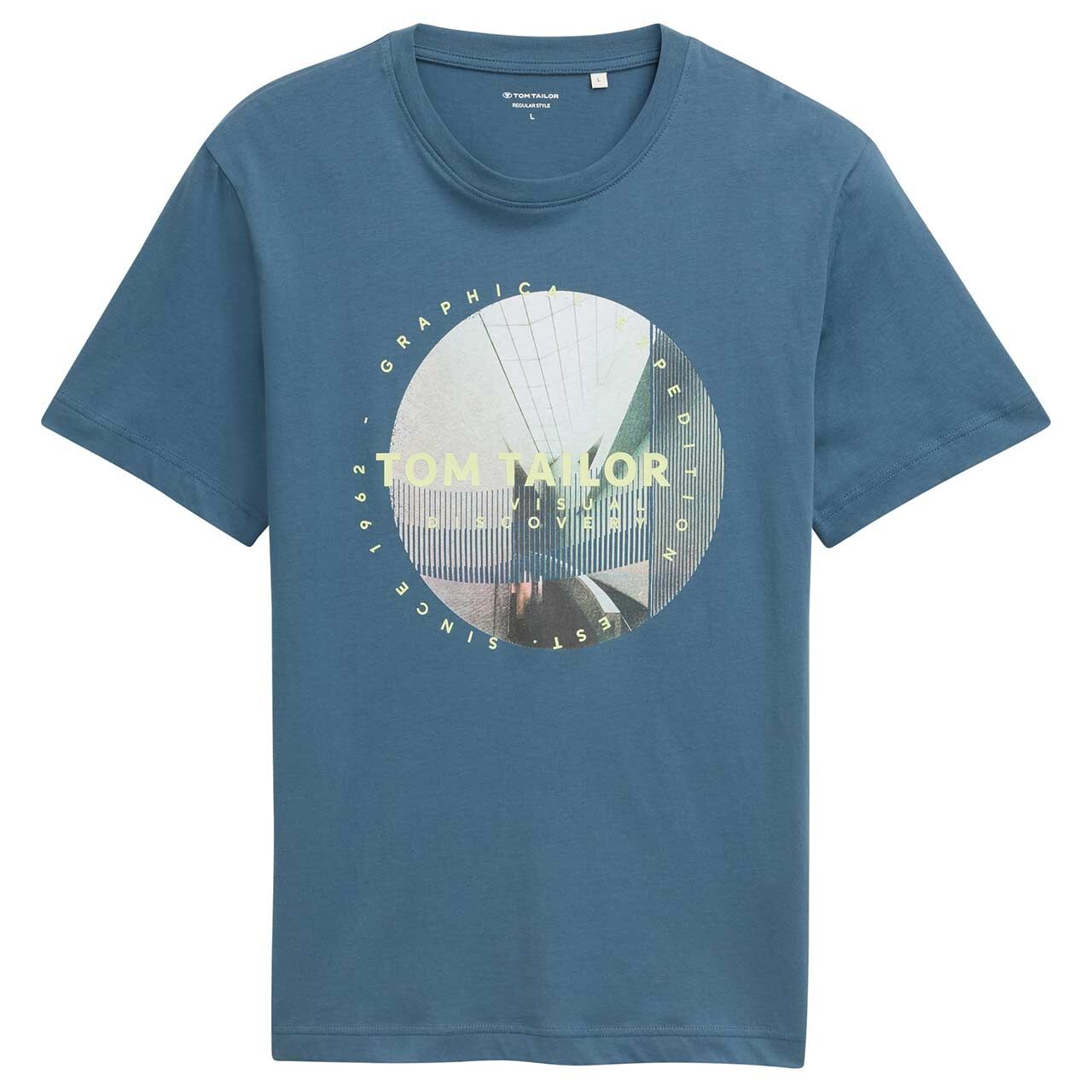 Tom Tailor Herren T-Shirt mystical blue print