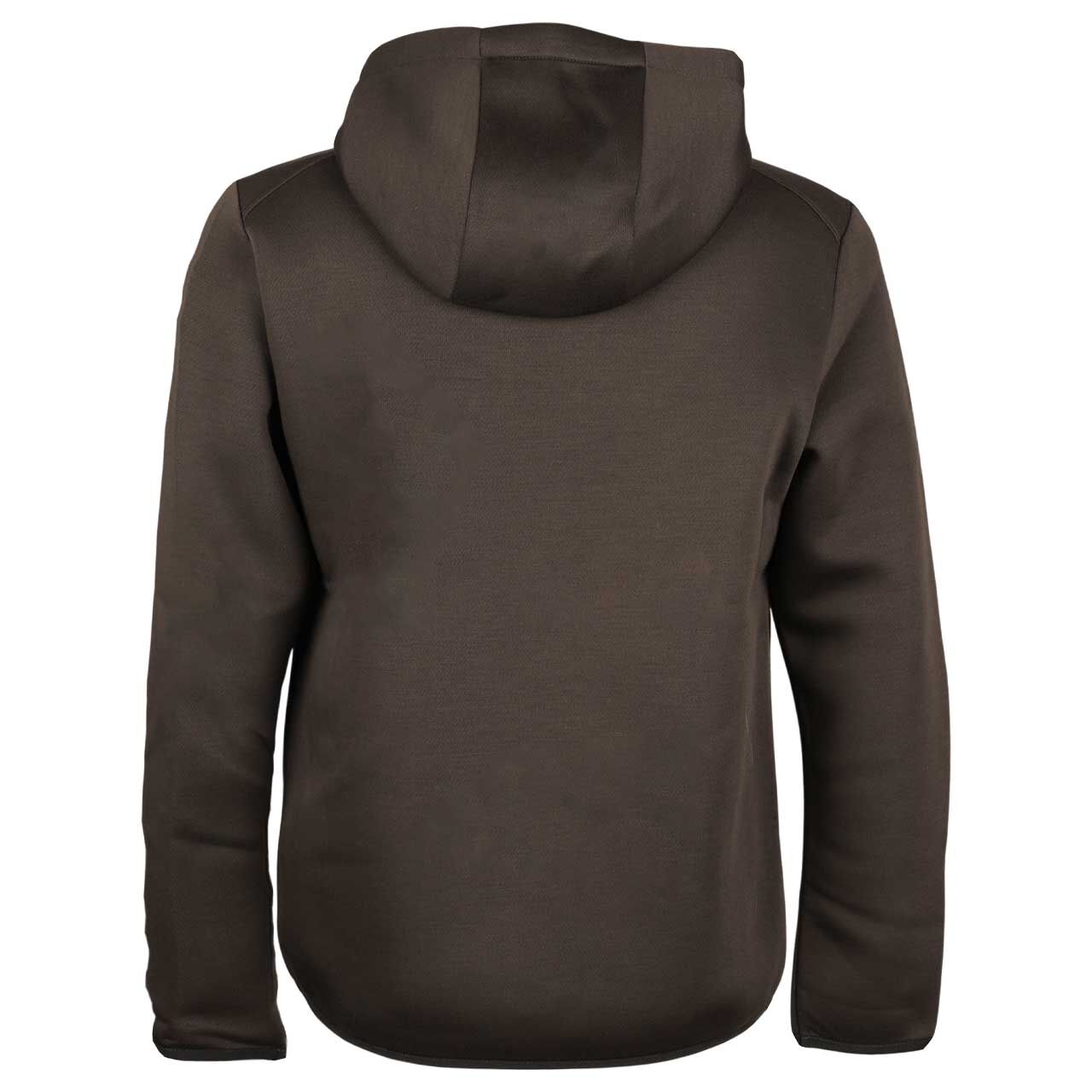 Herren Hoodie Sweatshirt von Wellensteyn in Dunkelgrün, Rückansicht