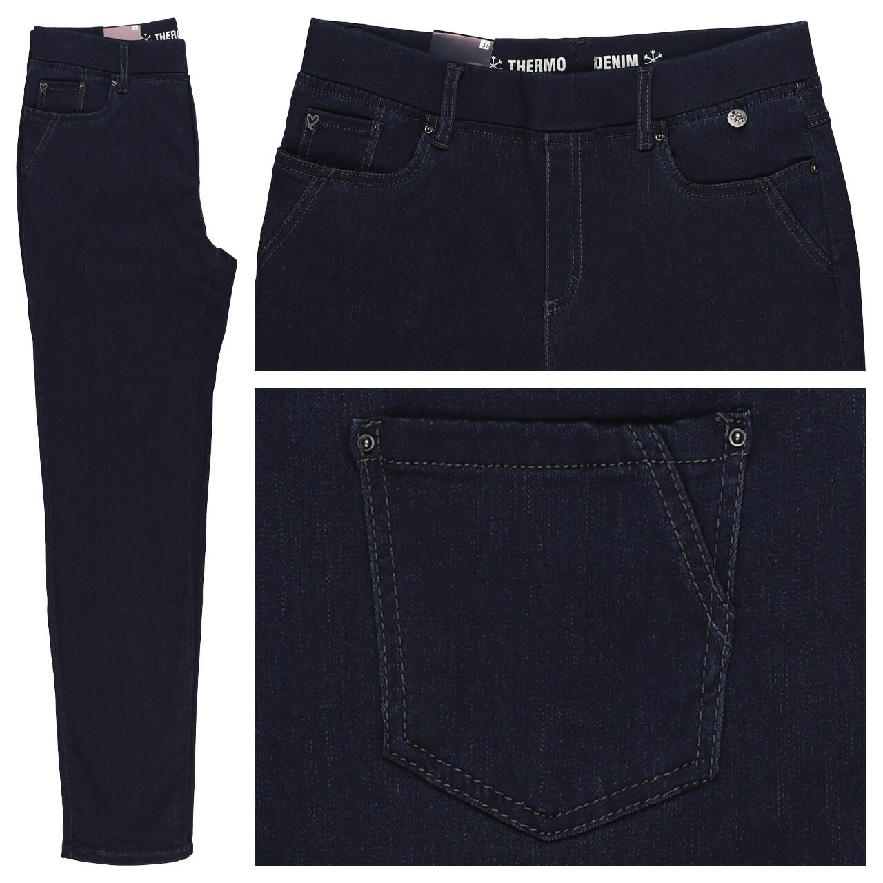 Anna Montana Angelika Jeans blue black thermo denim