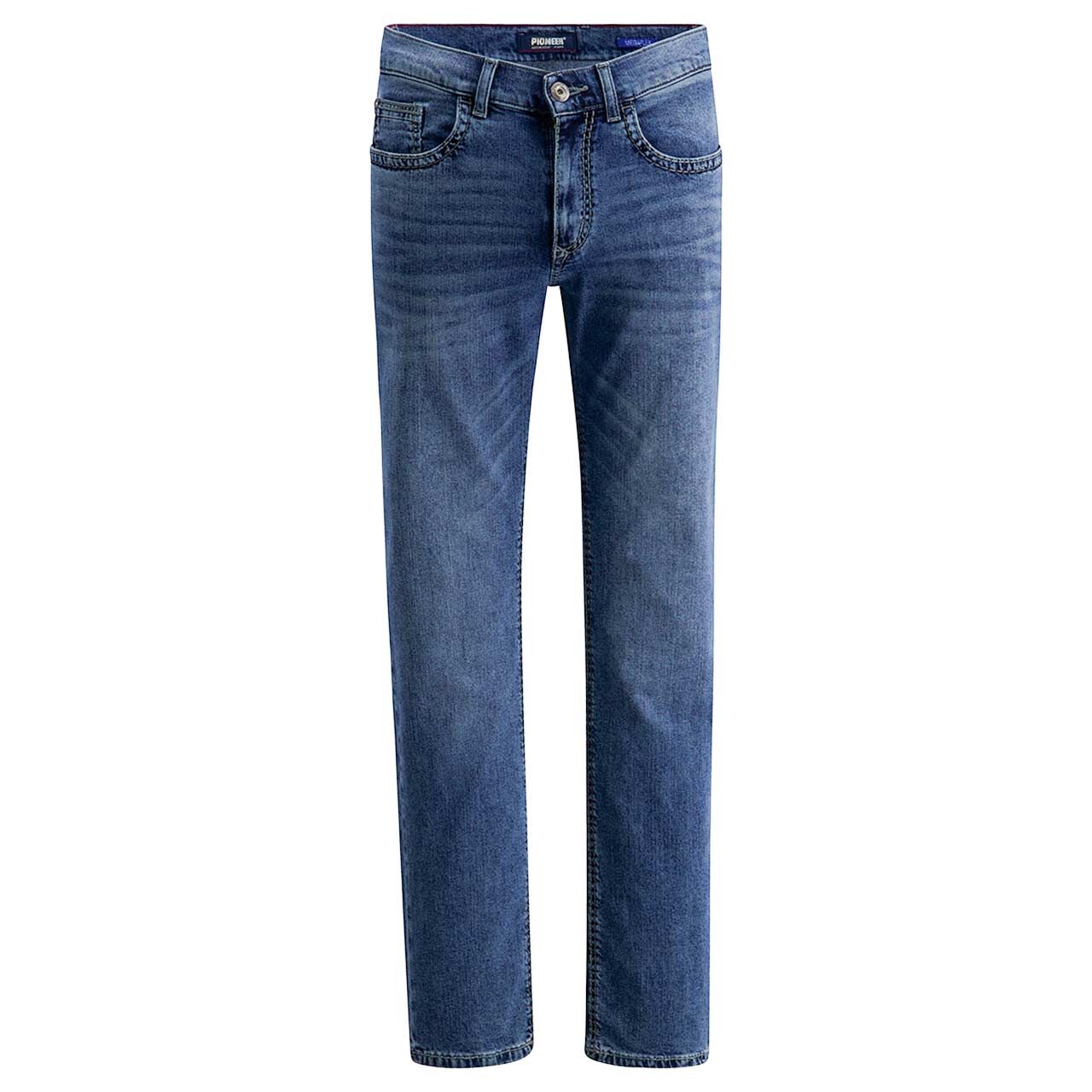 Herren Jeans Rando Megaflex von Pioneer in Dunkelblau verwaschen, Vorderansicht
