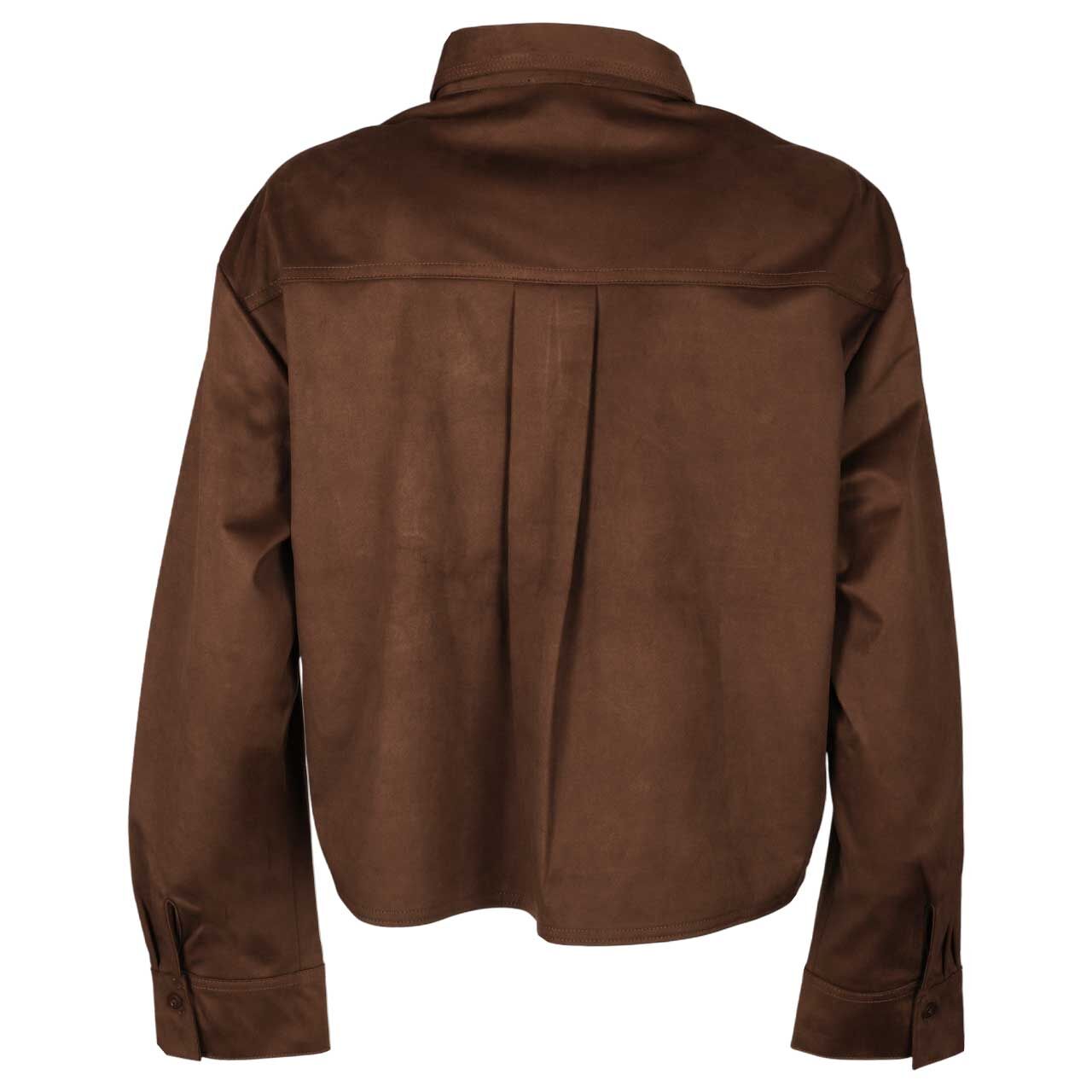 Damen Langarm Bluse von s.Oliver in Braun, Rückansicht