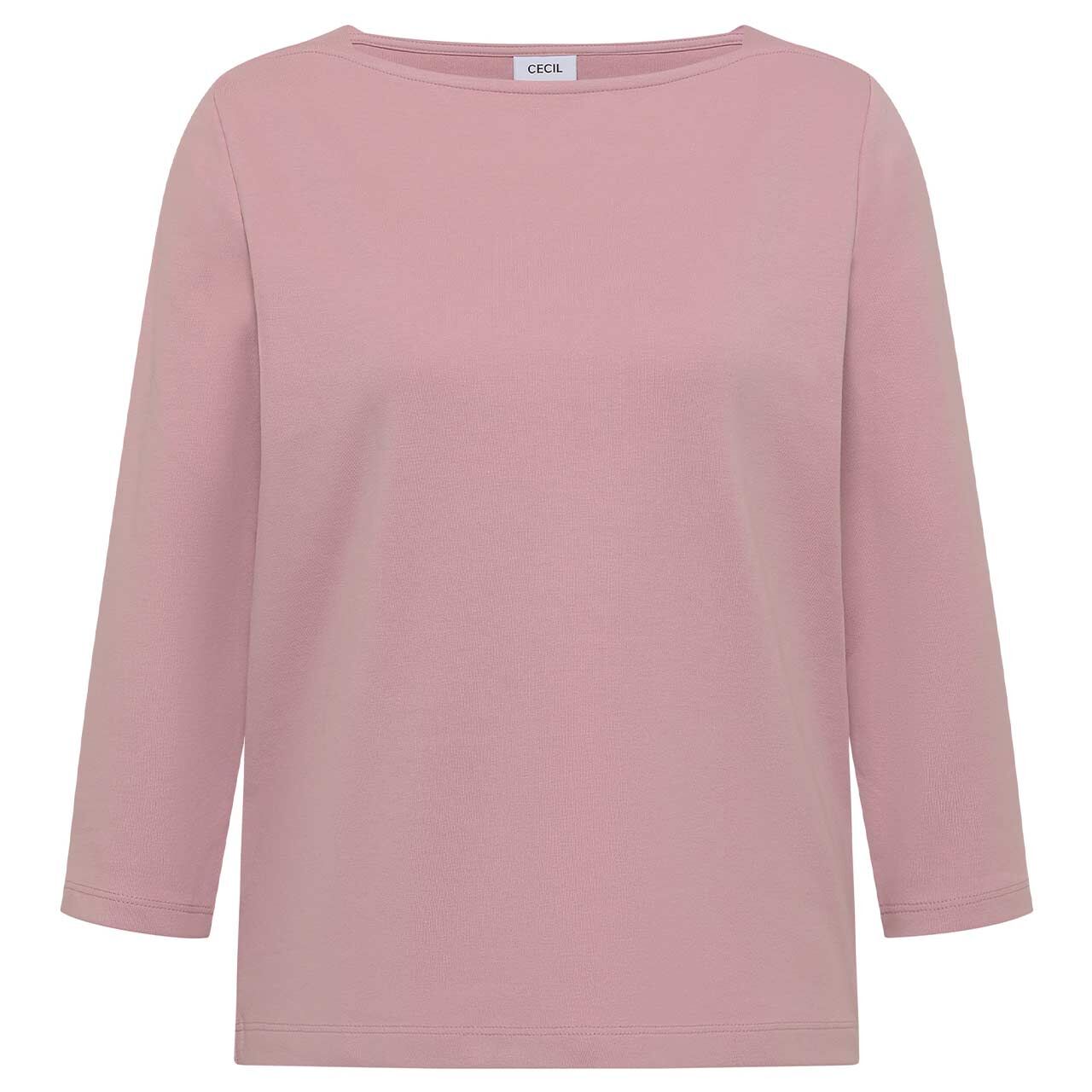 Cecil Damen 3/4 Arm Shirt Basic Boatneck velvet rose