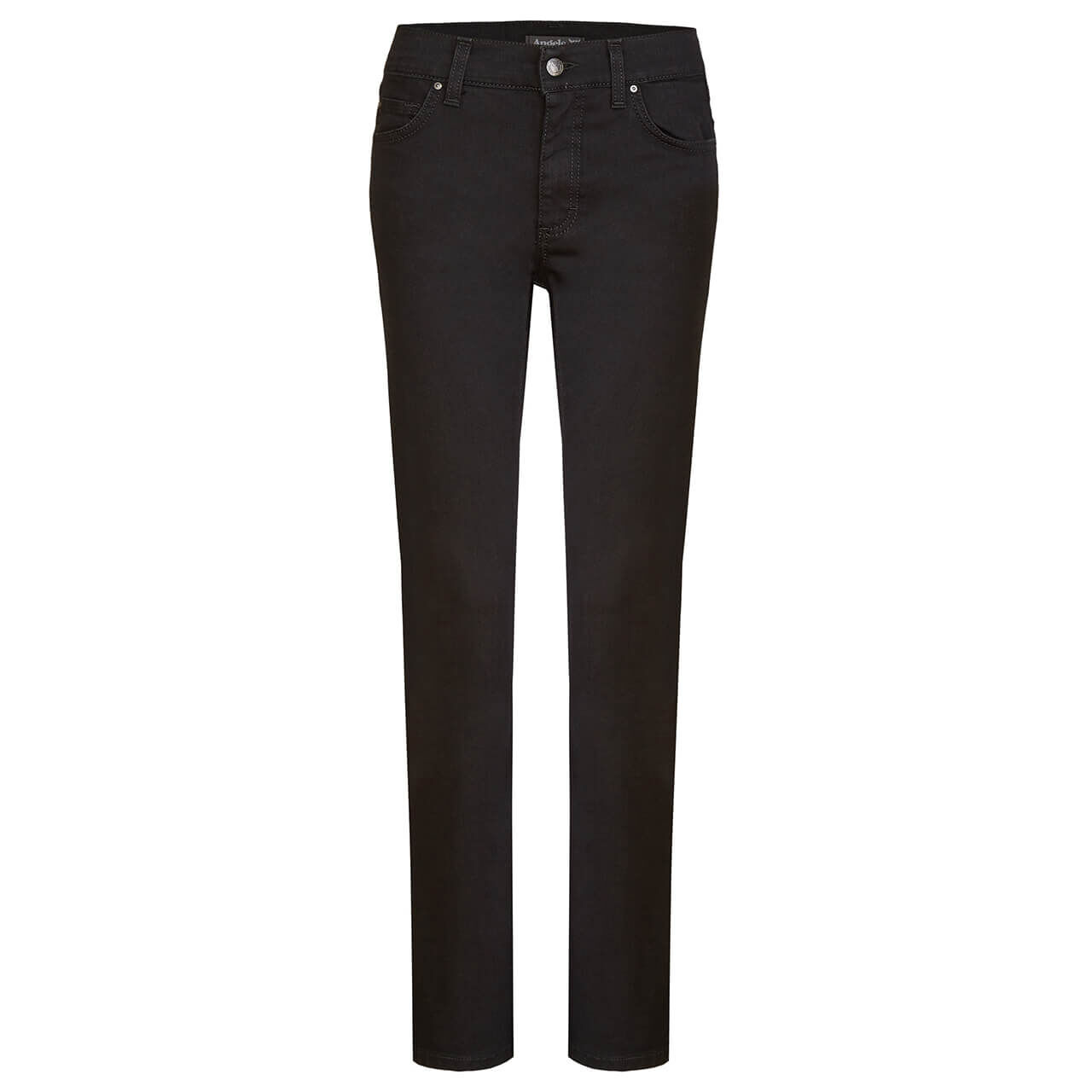 angels-jeans-luci-black-black-ansicht Damenjeans Luci von Angels in Tiefschwarz, Vorderansicht