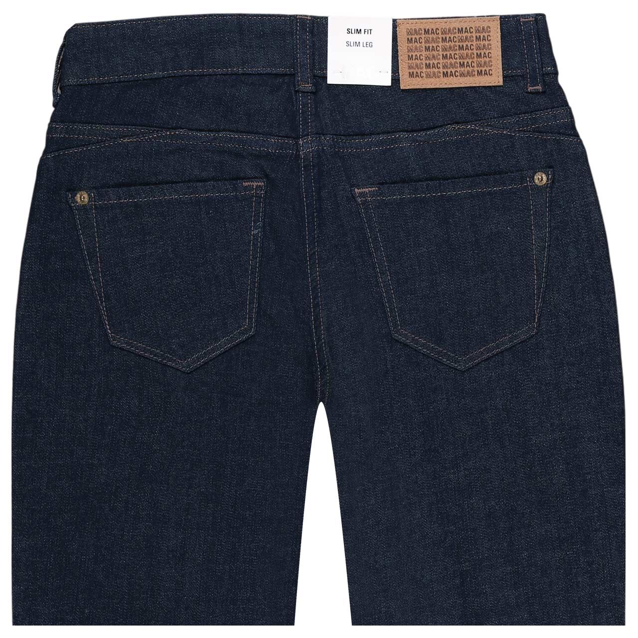 Damenjeans Slim von MAC in Dunkelblau, detaillierte Rückseite