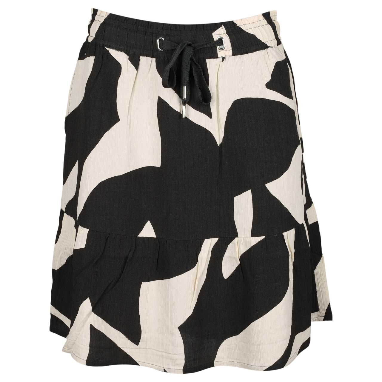 Street One Damen Rock creme black print