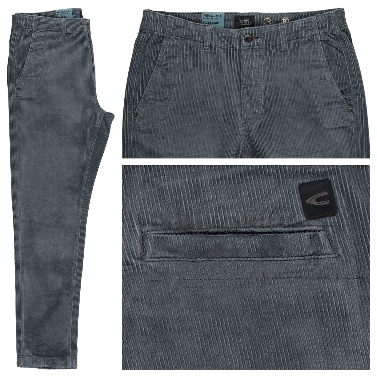 Camel active Houston Chino Cordhose tinted blue Camel active Houston Chino Cordhose tinted blue