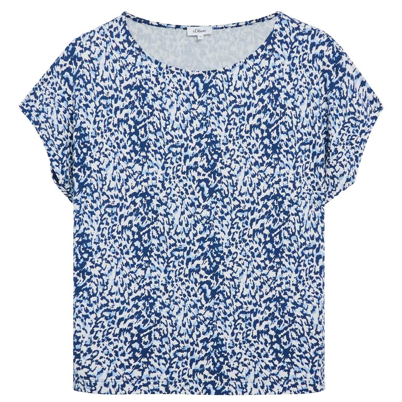 s.Oliver Damen T-Shirt blue print