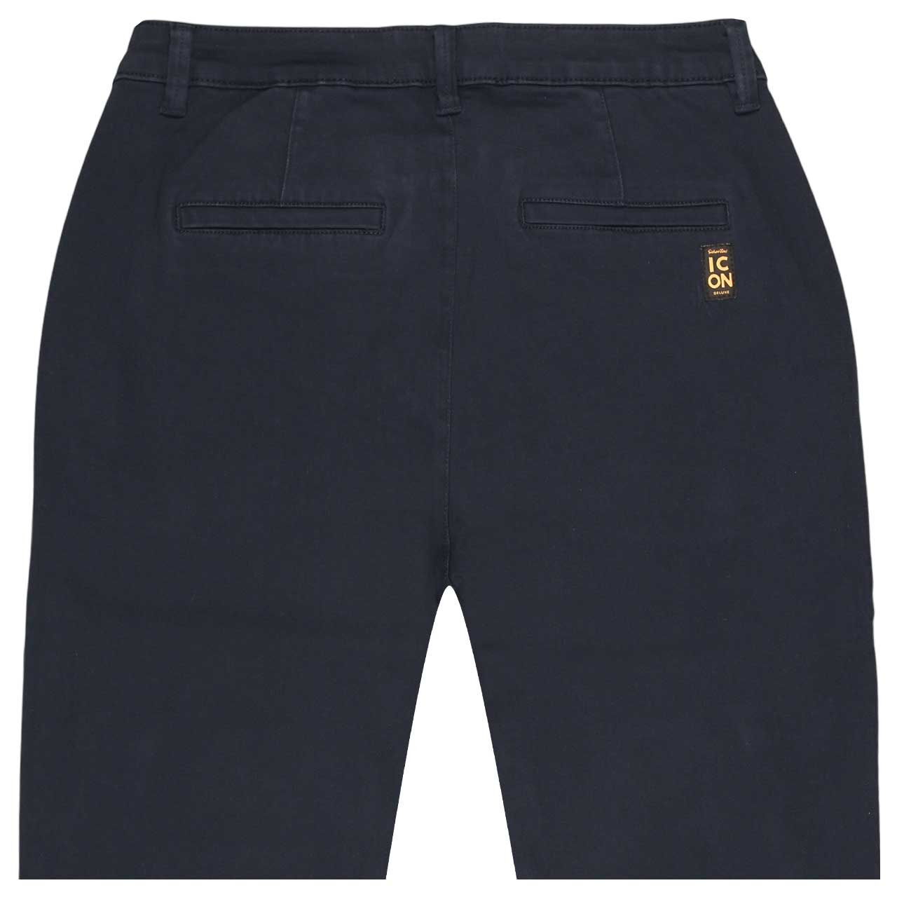 7/8 Damenjeans Rising Sun Cropped von Senoritas Icon in Dunkelblau, detaillierte Rückansicht