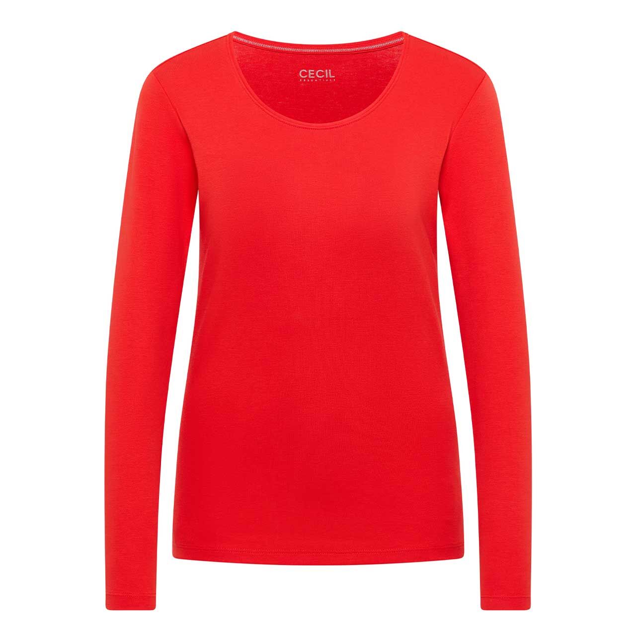 Cecil Damen Langarm Shirt Pia pumpkin orange