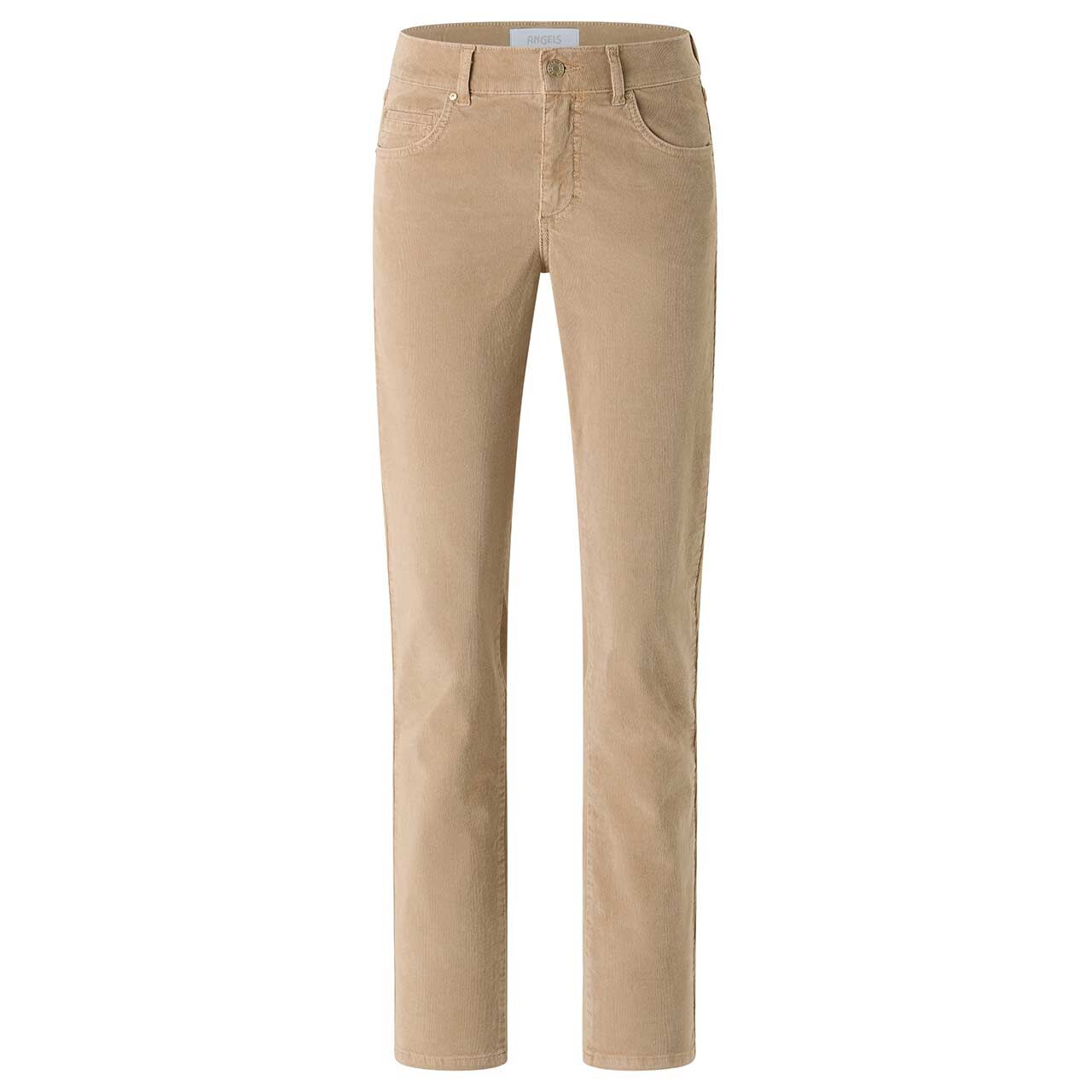 Damen Cordhose Cici von Angels in Hellbraun, Vorderansicht