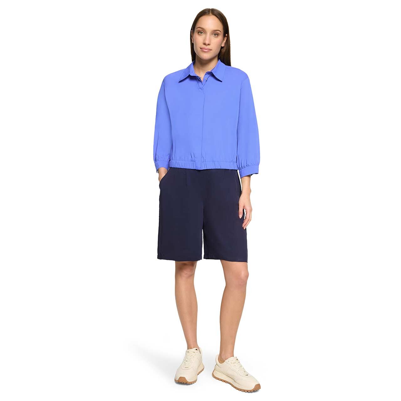 Damen 3/4 Arm Hemdjacke von Betty Barclay in Royalblau, Ganzkörperansicht