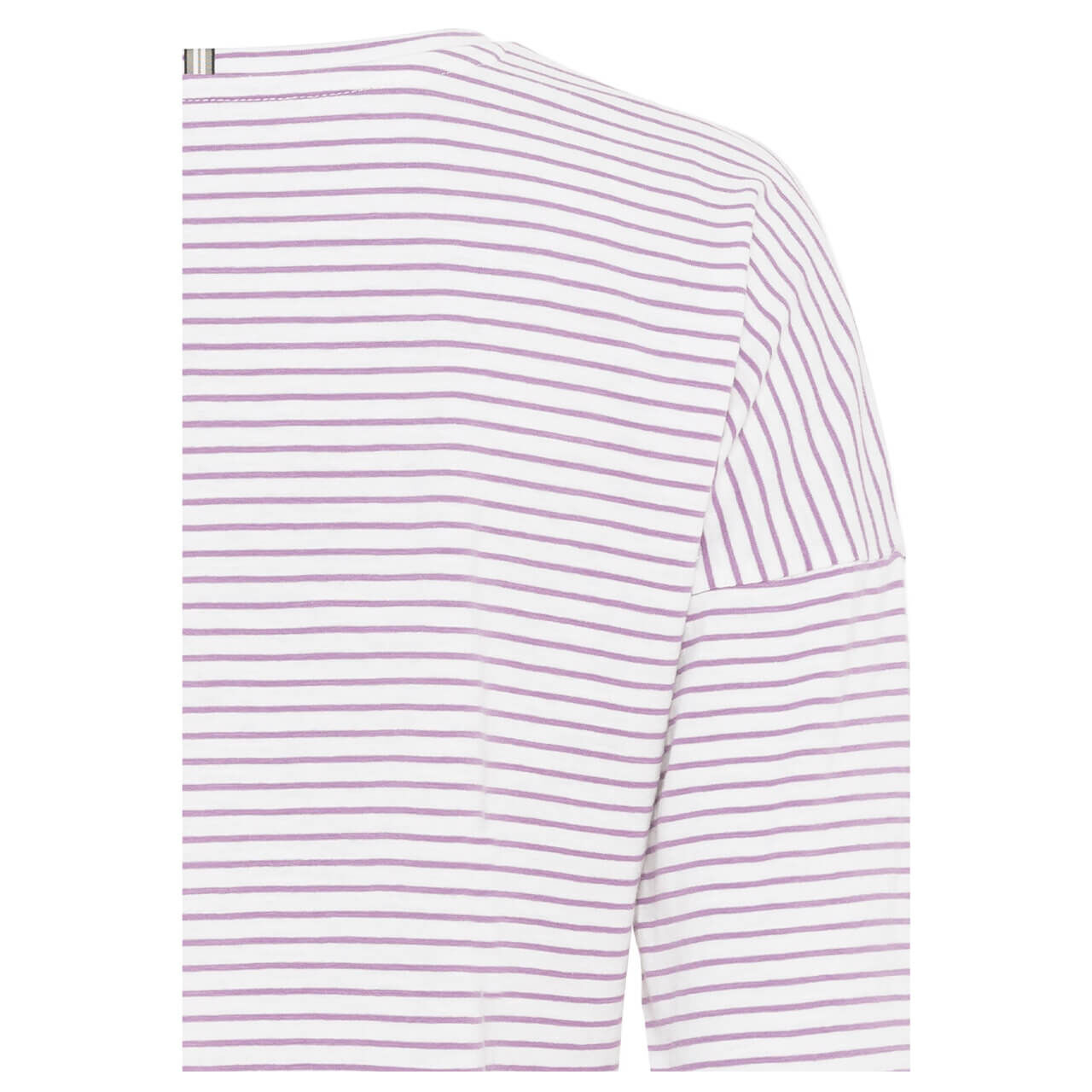 Camel active Damen Langarm Shirt lilac minimal stripes