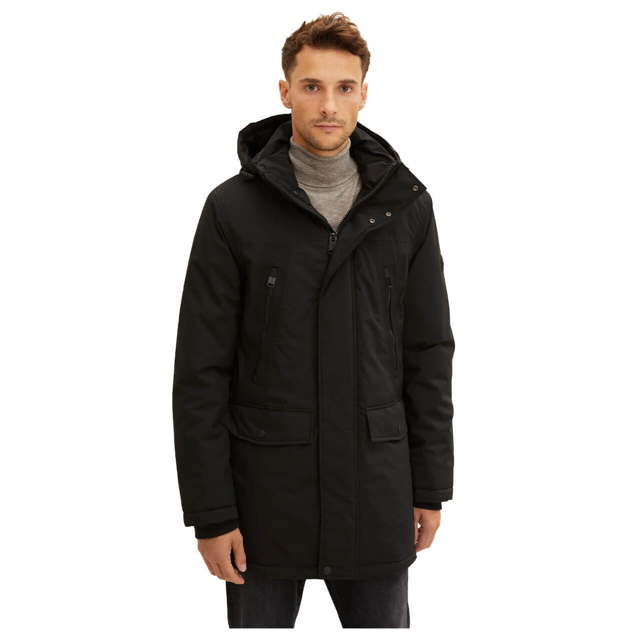 Tom Tailor Herren Jacke Technical Parka black