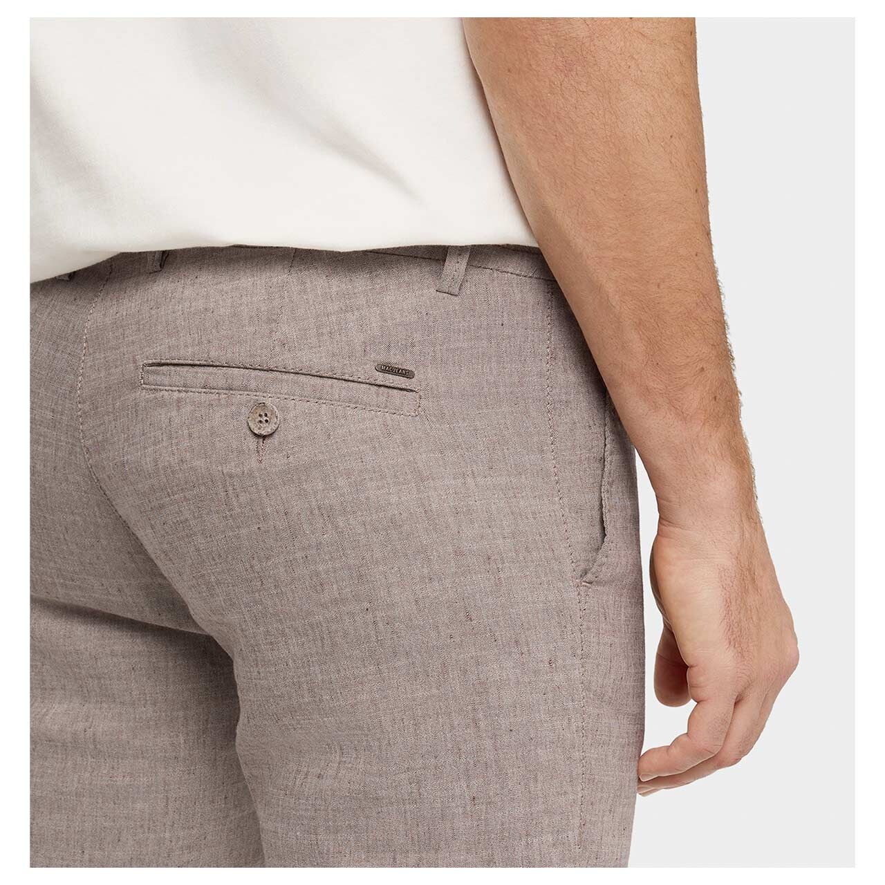 MAC Lennox Sport Chino Leinenhose clay
