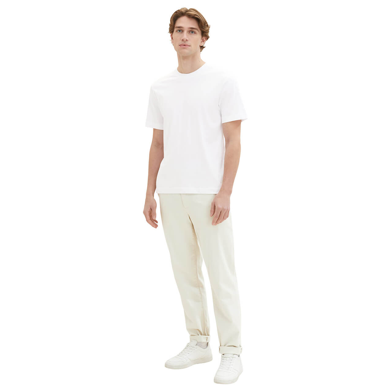 Tom Tailor Herren T-Shirts smart white