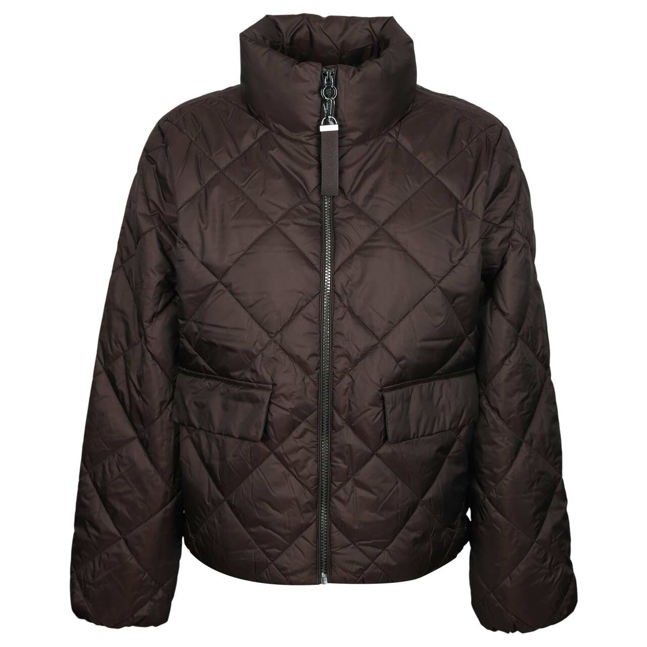 s.Oliver Damen Jacke bitter chocolate diamond pattern