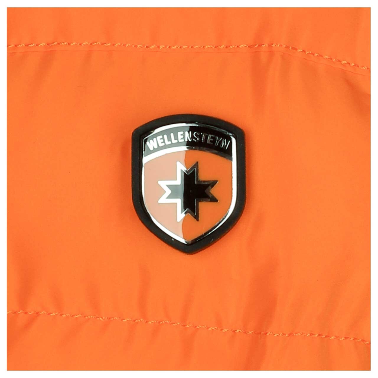 Herren Jacke Molecule/MOL Men Sport von Wellensteyn in Neonorange, Detailansicht vom Logo