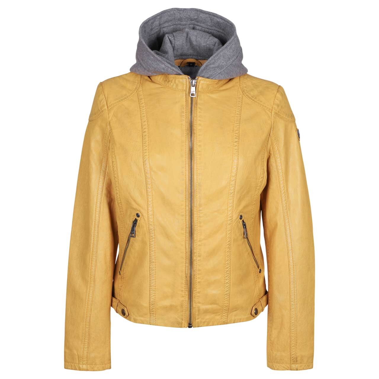 Mauritius Damen Lederjacke Ammy maize yellow