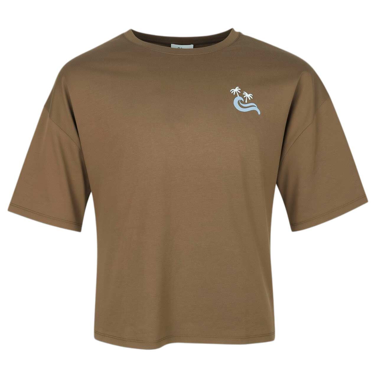 s.Oliver Damen T-Shirt teak brown waves