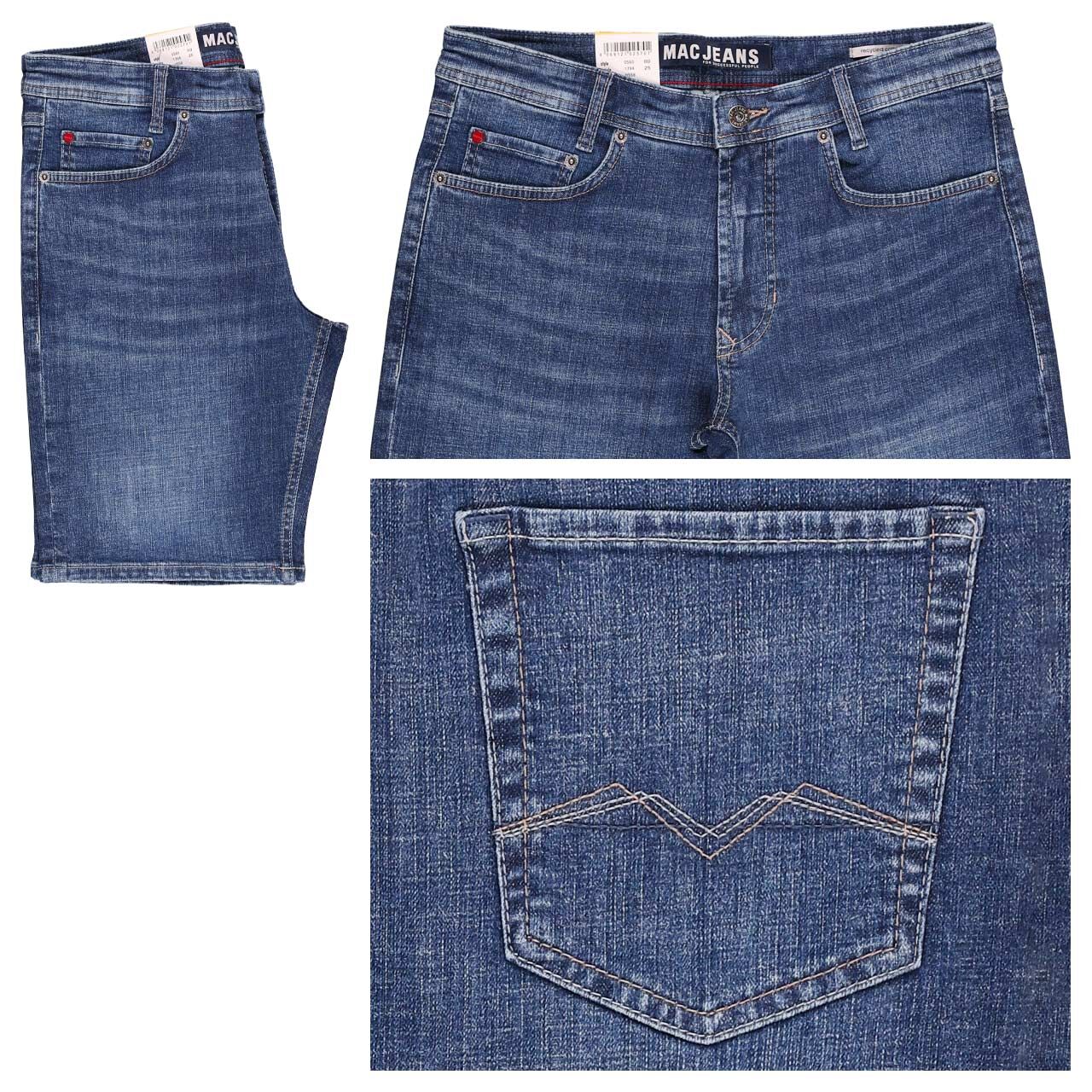 MAC Arne Jeans Bermuda mid blue authentic wash MAC Arne Jeans Bermuda mid blue authentic wash