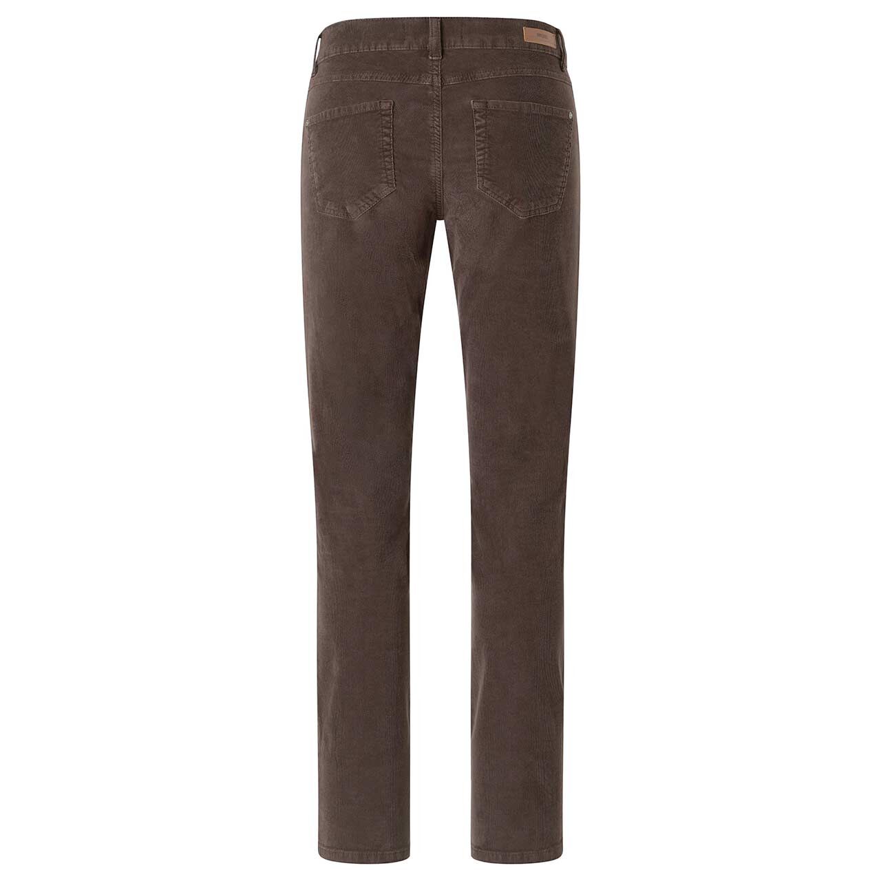 Stretch Damen Cordhose Cici von Angels in Dunkelbraun, Rückansicht