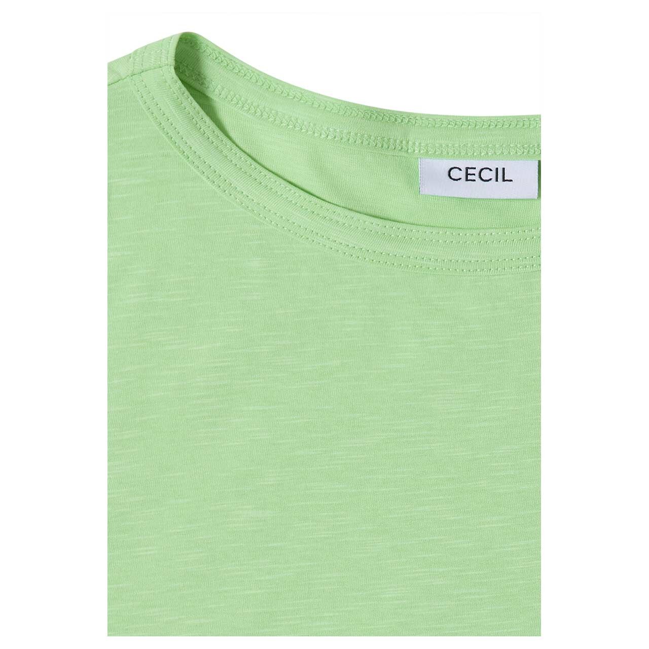 Cecil Damen T-Shirt Solid Slubyarn juicy lime