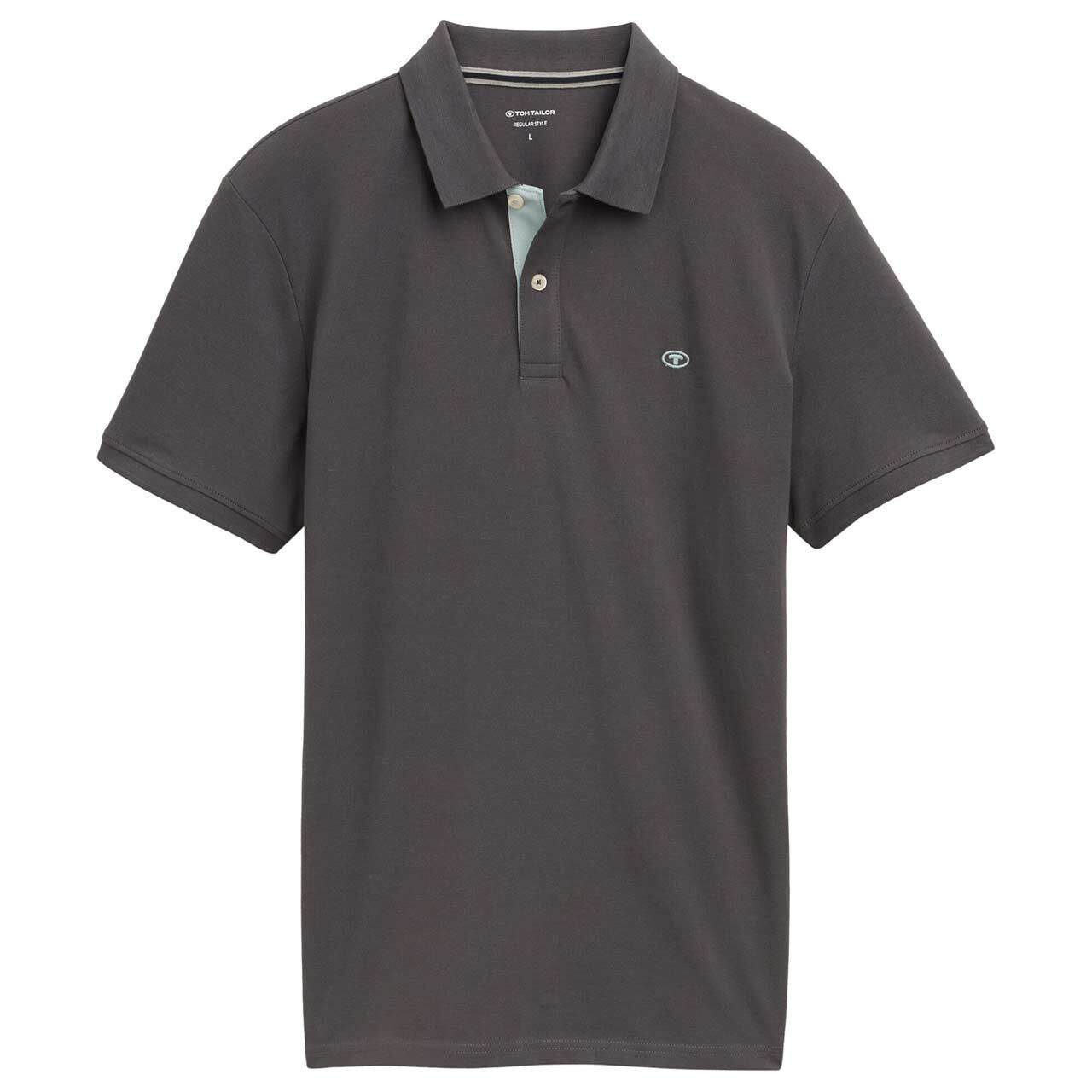 Tom Tailor Herren Piqué Poloshirt contrast dark shadow Tom Tailor Herren Piqué Poloshirt contrast dark shadow