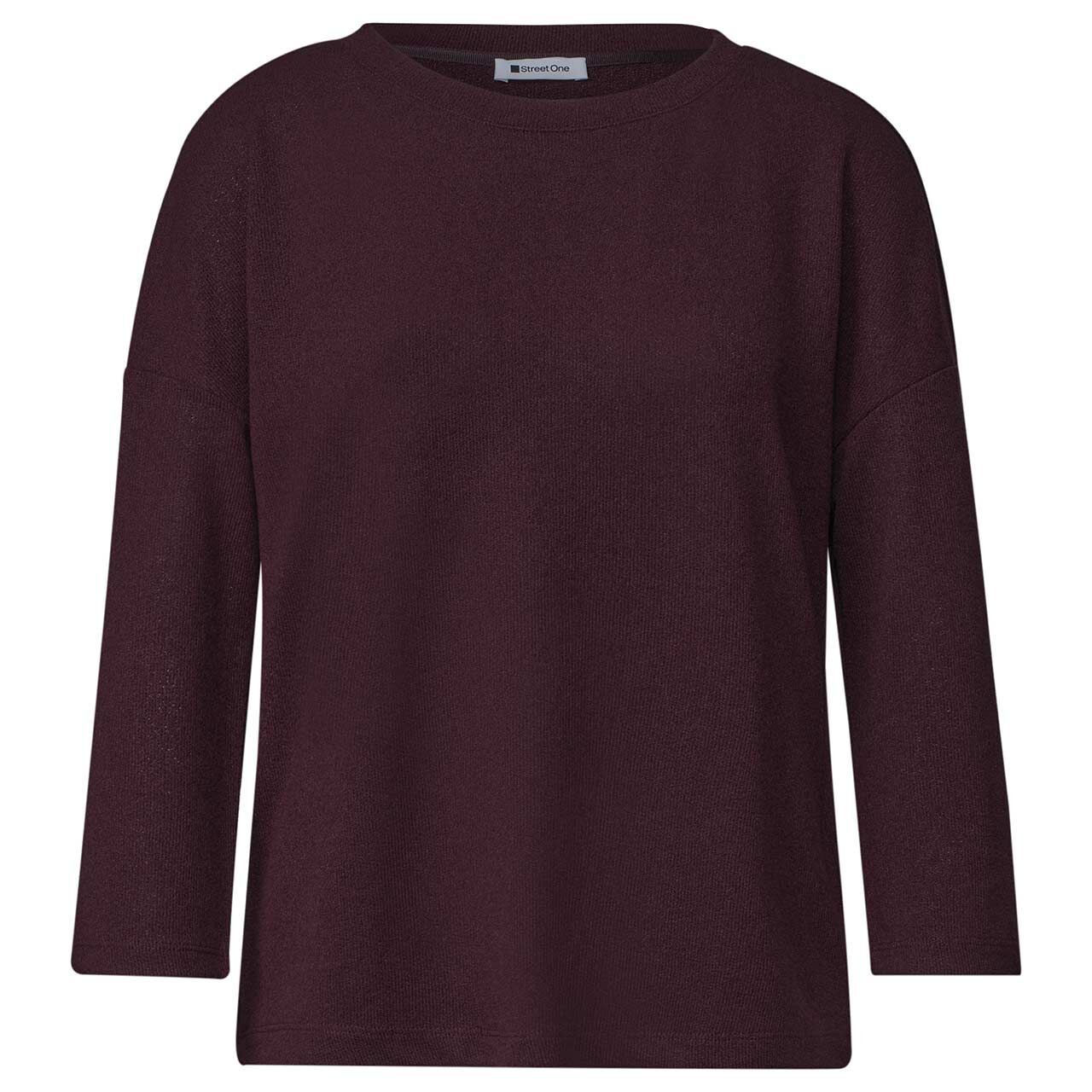 Street One Damen 3/4 Arm Pullover Knit Look rustic rouge
