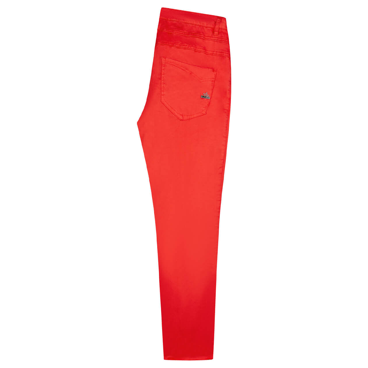 Damen Baumwollhose Florida-B 7/8 Stretch Twill von Buena Vista in Rot, Seitenansicht