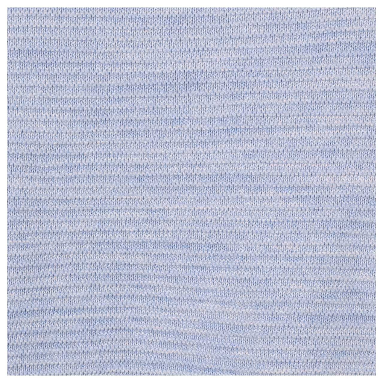 Damen Pullover Structured Roundneck von Cecil in Hellblau meliert, Detailansicht Material