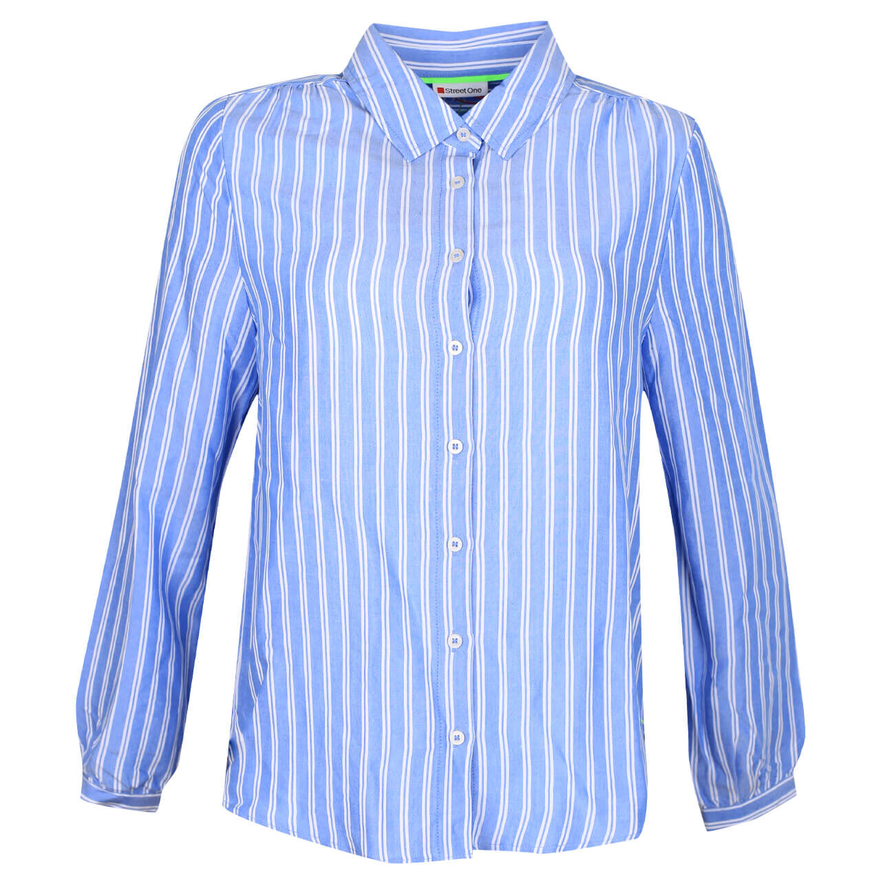 Street One Striped Bluse für Damen in Blau gestreift, FarbNr.: 22289