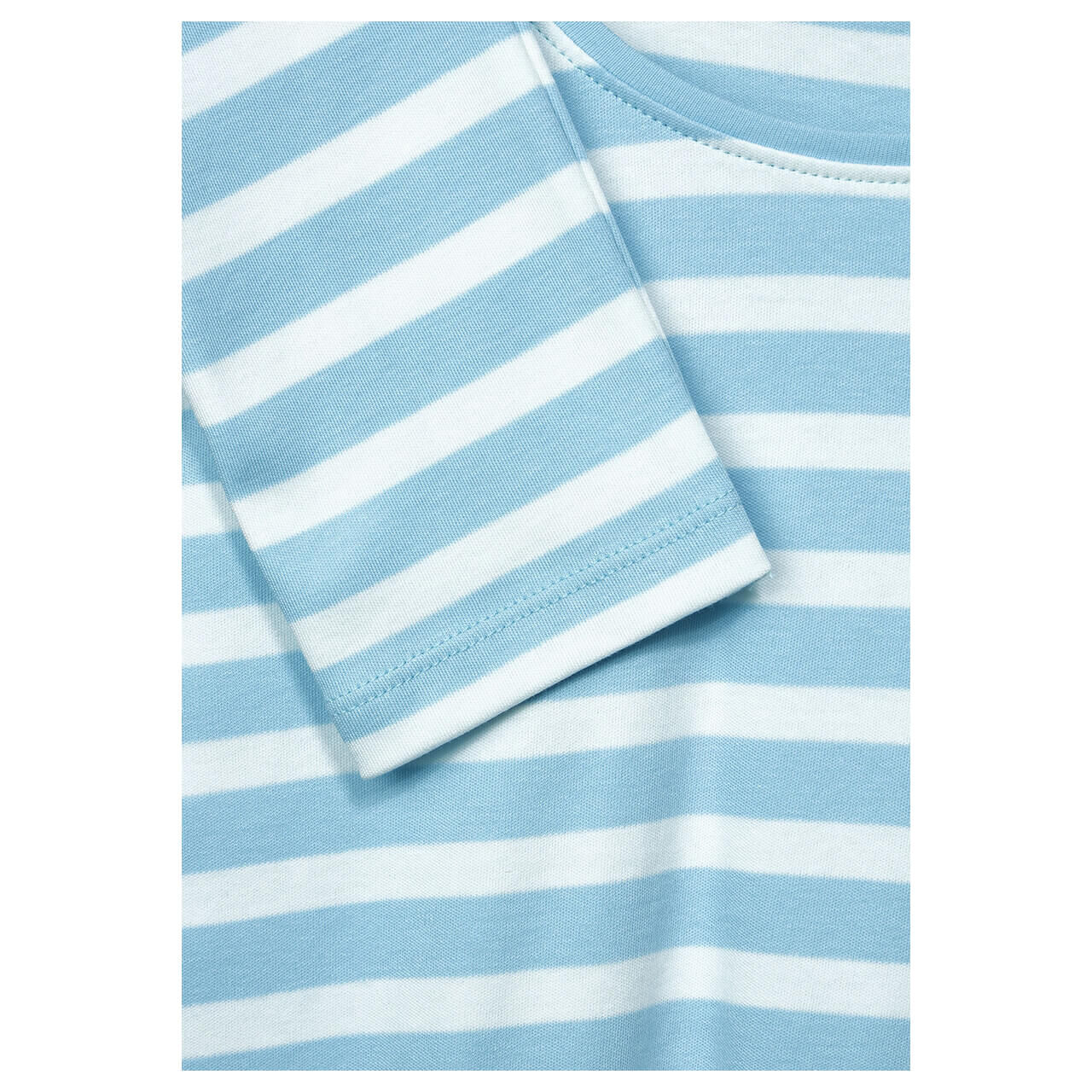 Cecil Pia Langarm Shirt faded blue stripes