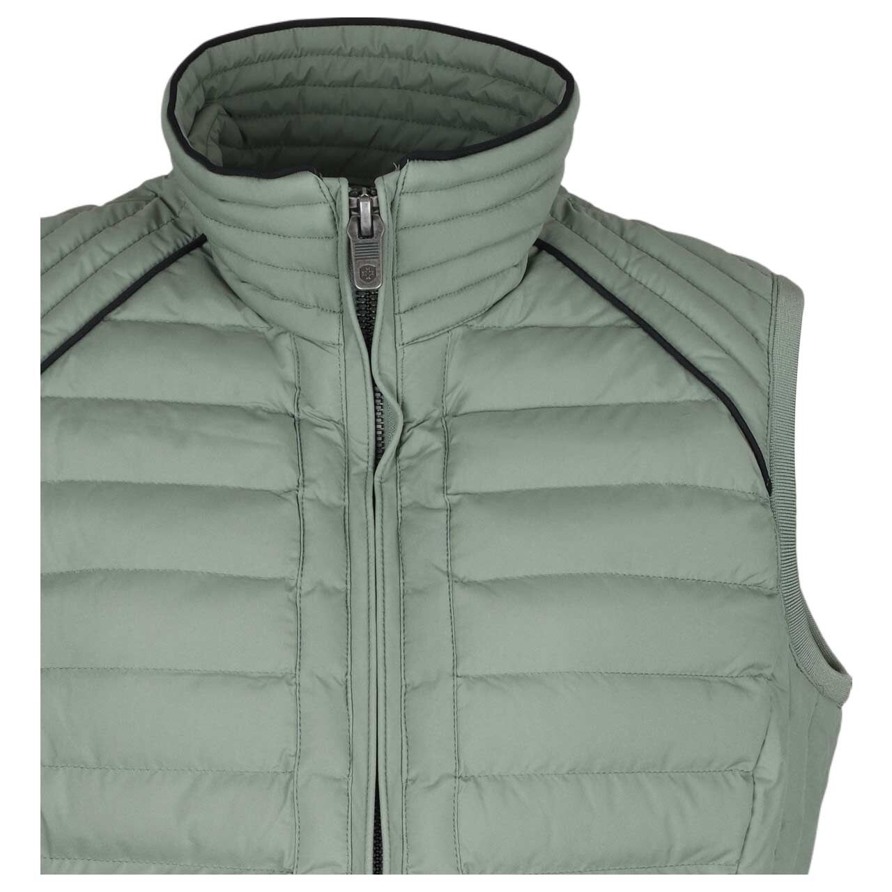 Damen Weste MOL Lady Vest von Wellensteyn in Salbeigrün, Detailansicht vorne