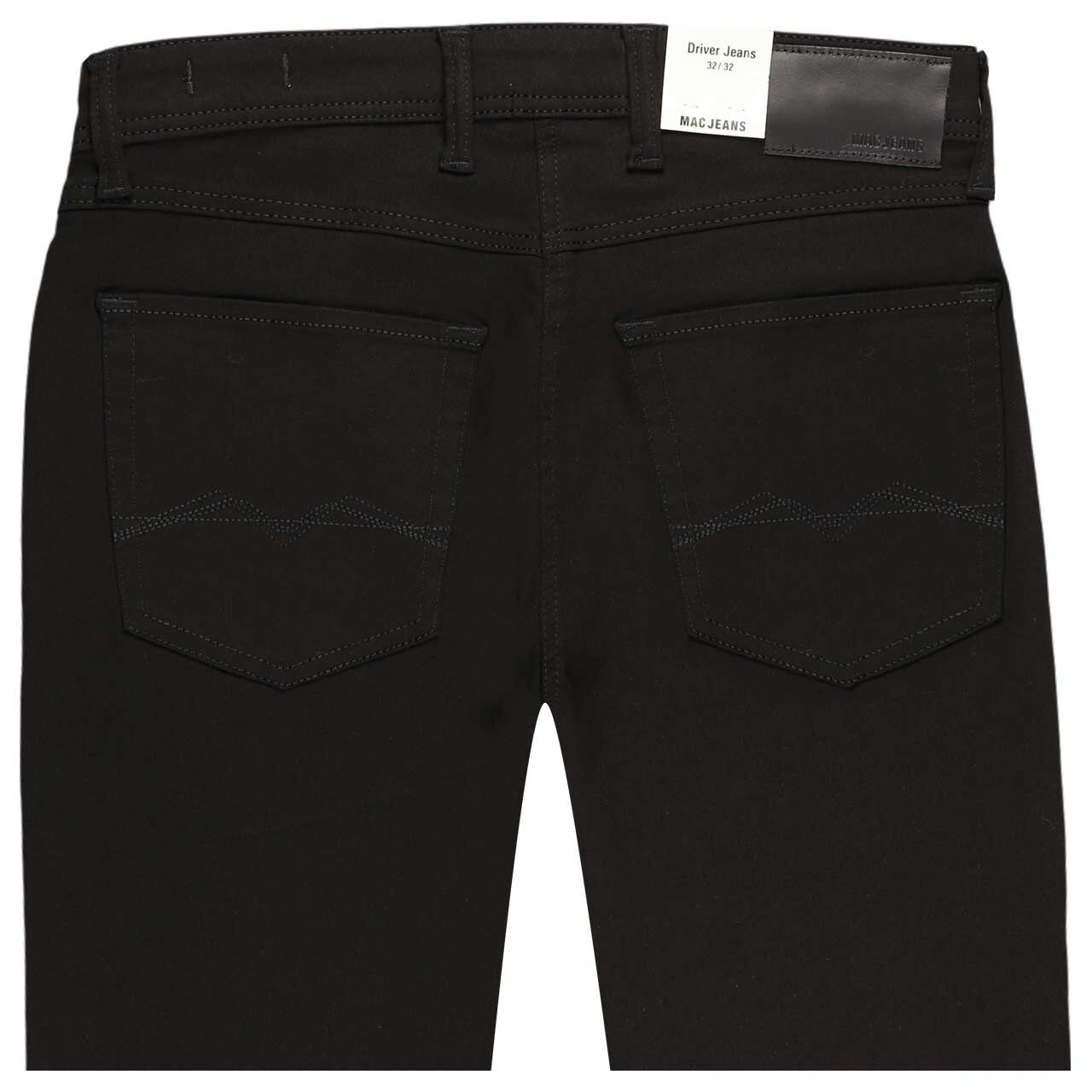 Herrenjeans Flexx von MAC in Schwarz, detaillierte Rückansicht