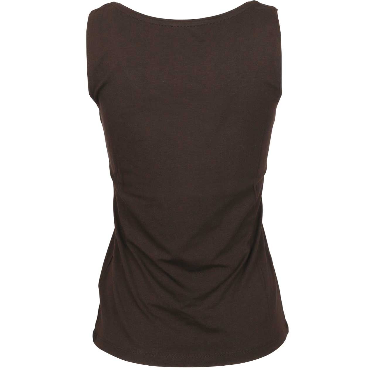 Damen Top Anni von Street One in Dunkelbraun, Rückansicht
