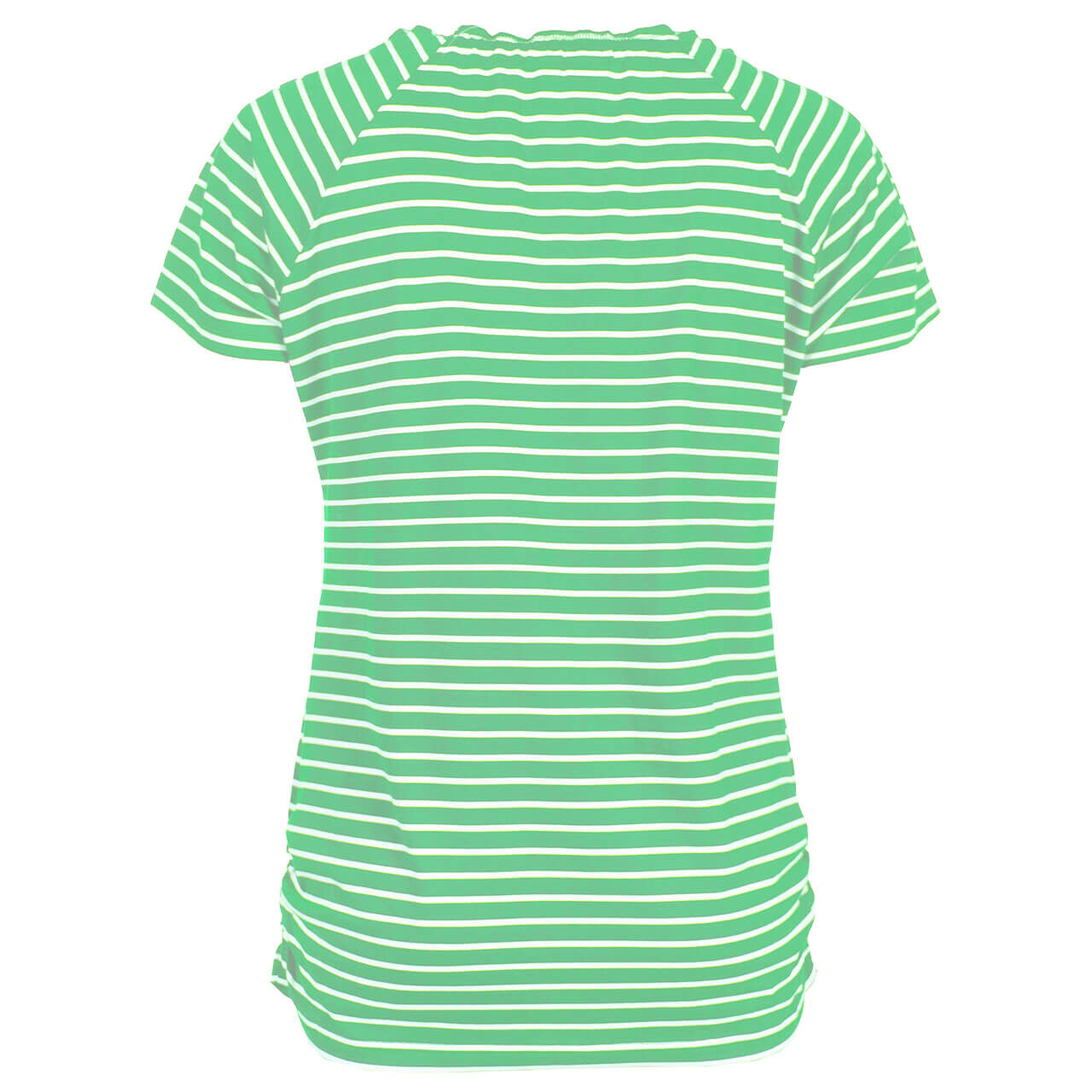 Soquesto T-Shirt für Damen in Grün gestreift, FarbNr.: 4025