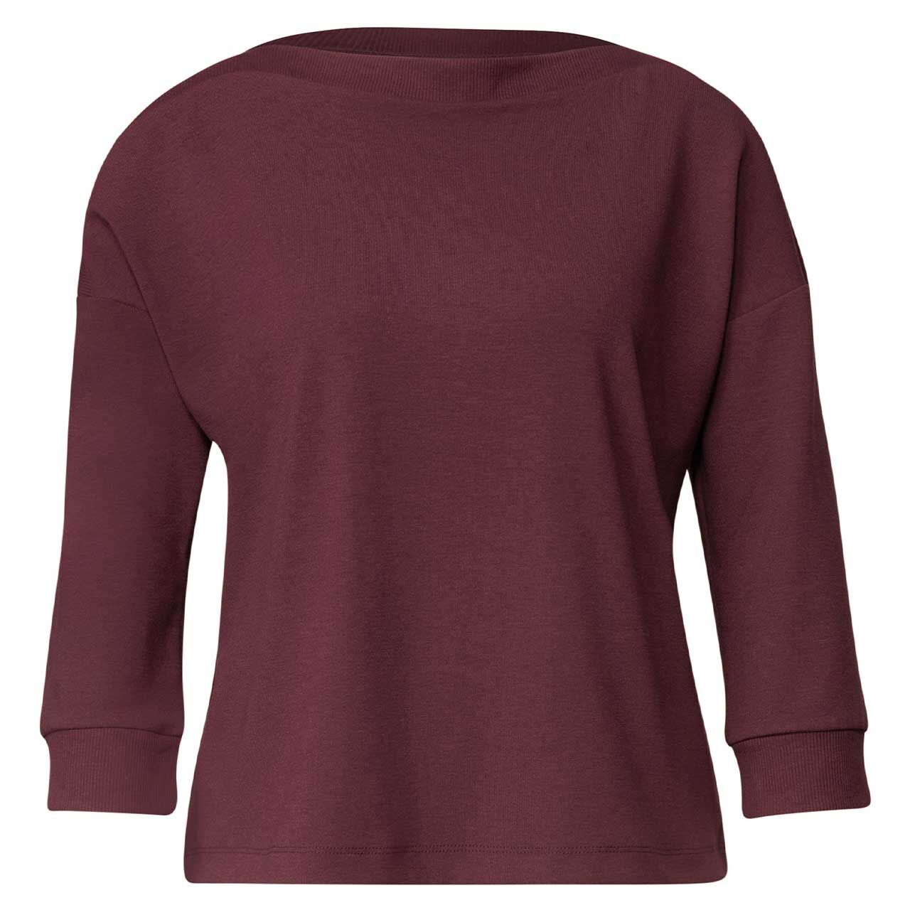 Street One Damen 3/4 Arm Shirt U-Boat Shirt rustic rouge