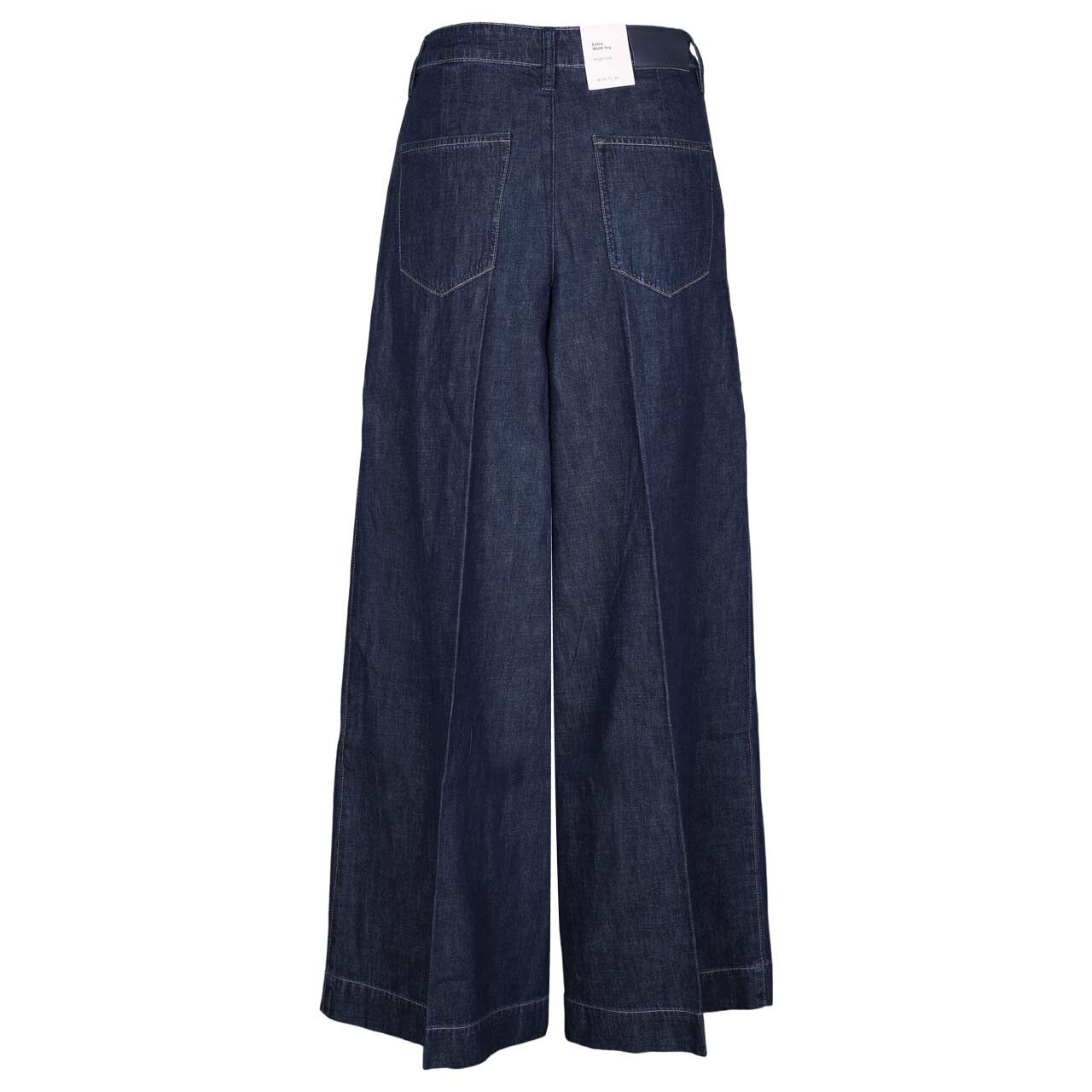 Damenjeans Extra Wide Leg von s.Oliver in Dunkelblau, Rückansicht