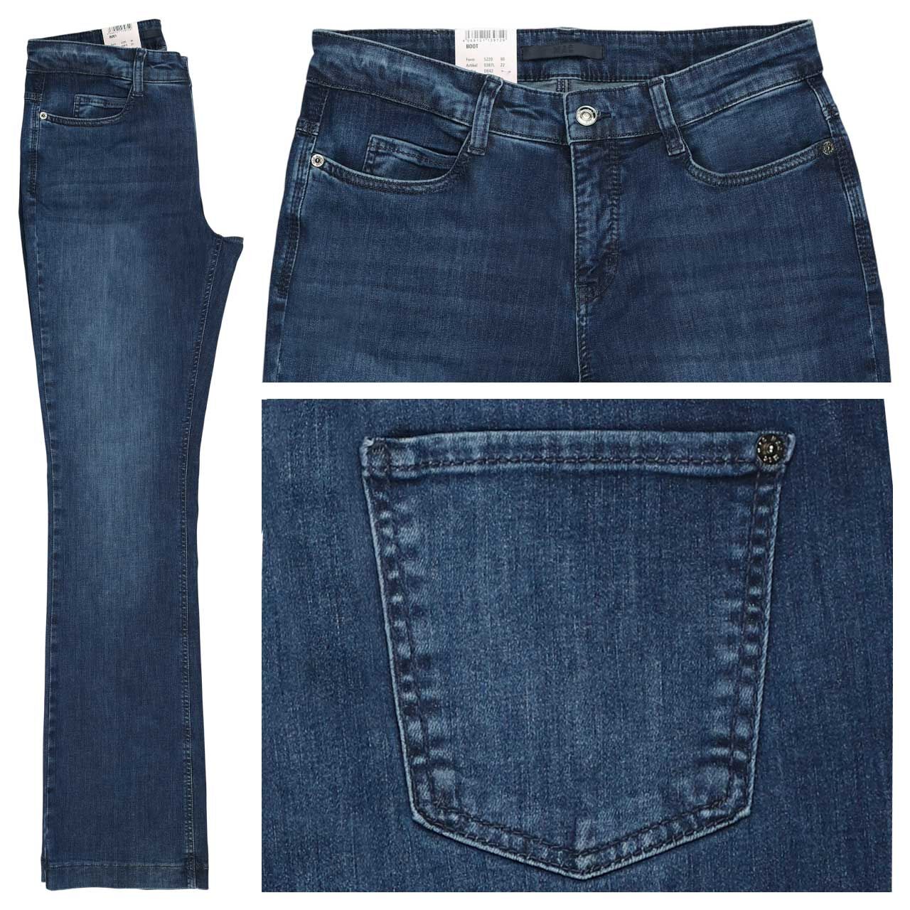 MAC Boot Jeans mid blue tinted wash