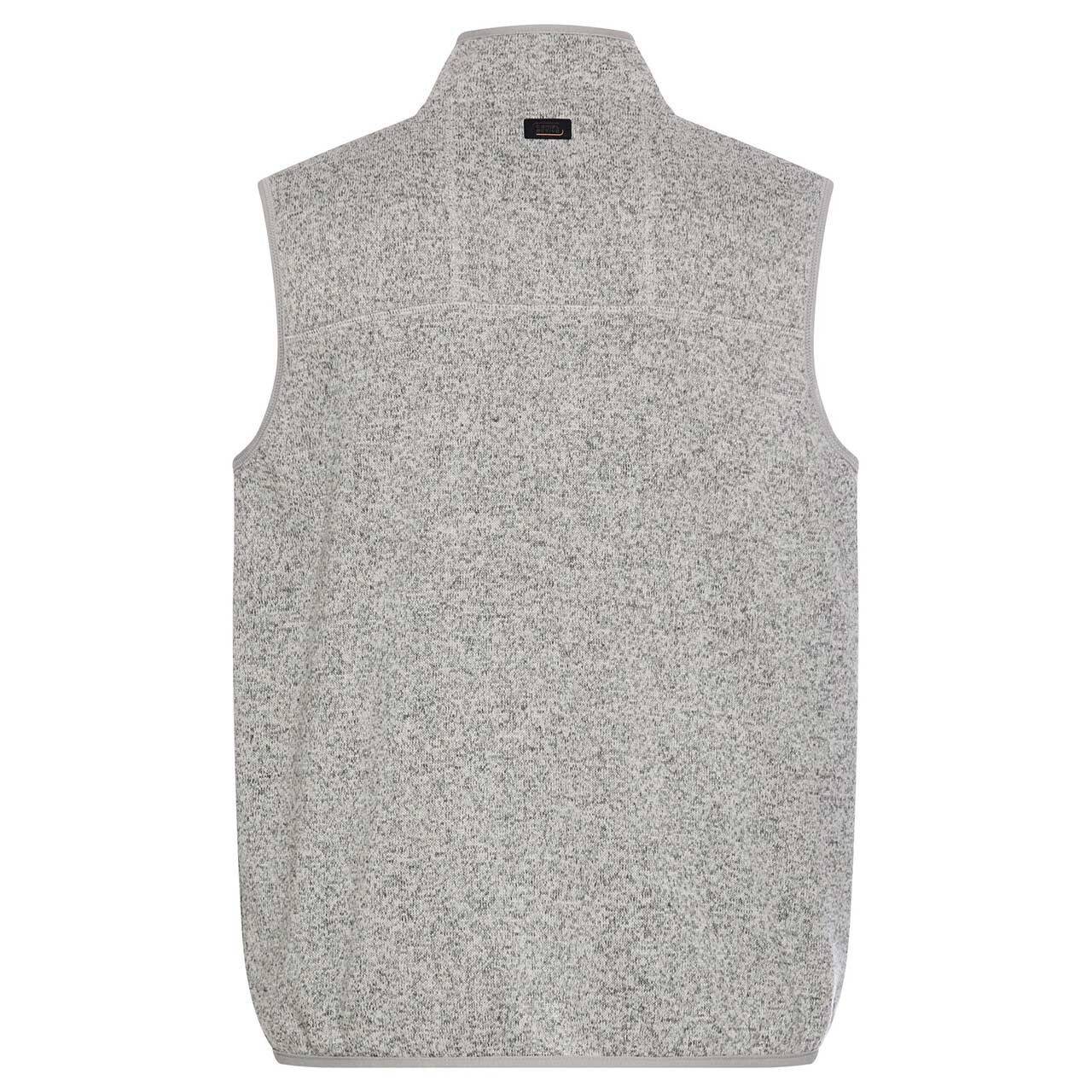 Herren Fleece Weste von Camel active in Hellgrau meliert, Rückansicht