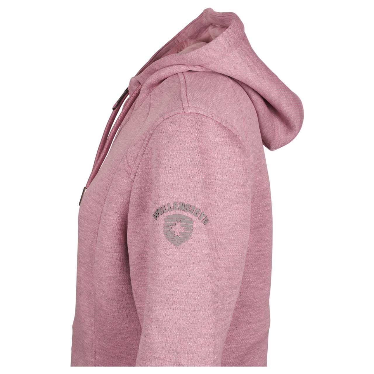 Damen Jacke Lacal von Wellensteyn in Rosa meliert, Detailansicht von der Seite