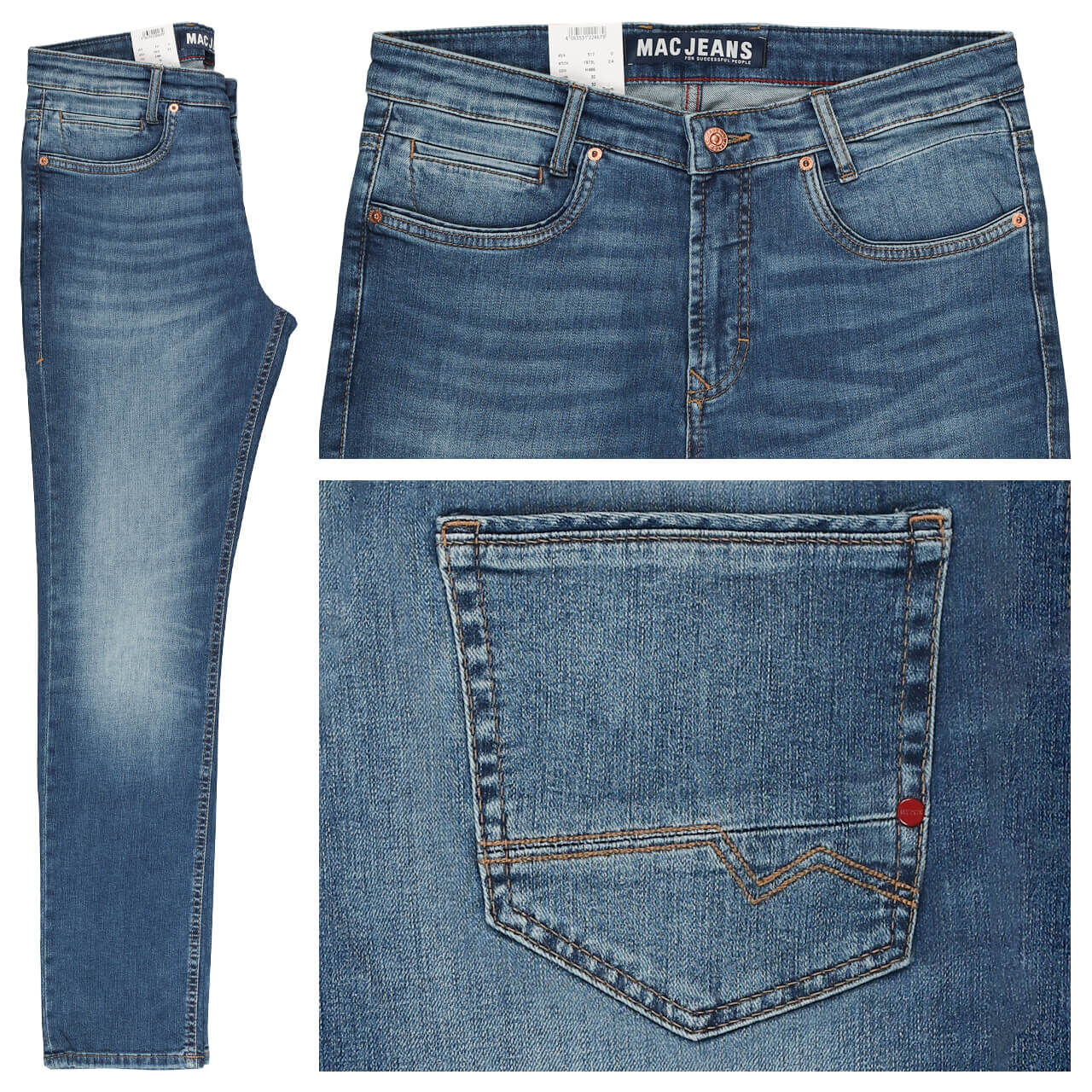 MAC Arne Pipe Driver Jeans original blue wash MAC Arne Pipe Driver Jeans original blue wash