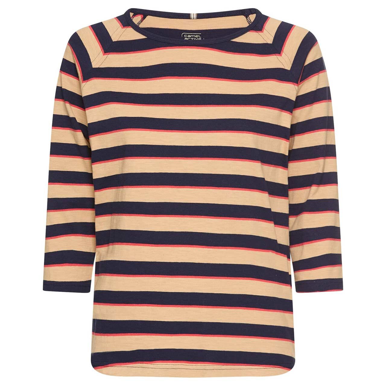 Camel active Damen 3/4 Arm Shirt caramel stripes