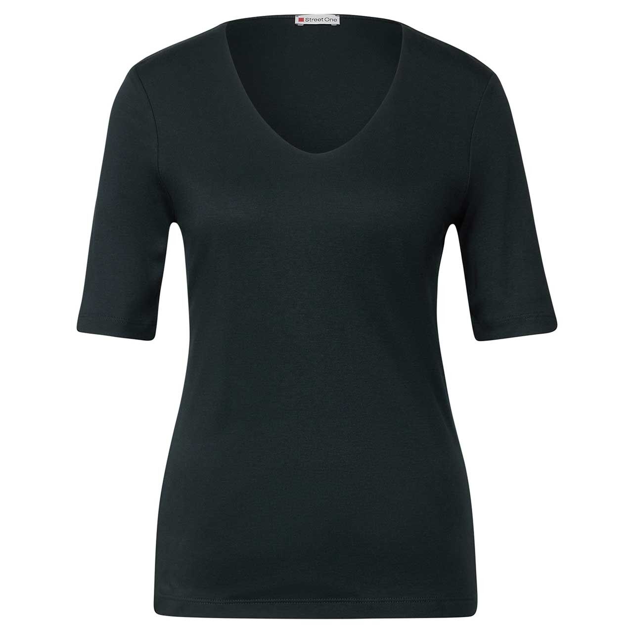 Street One Damen T-Shirt Palmira pine grove green
