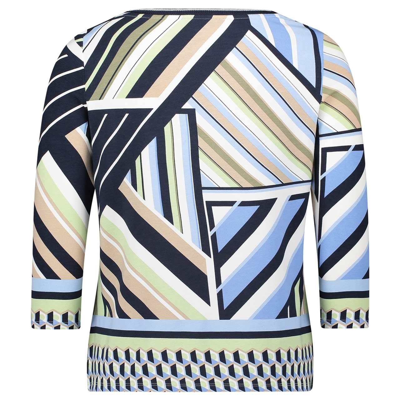 Damen 3/4 Arm Shirt von Betty Barclay in Grün mit Print, Rückansicht