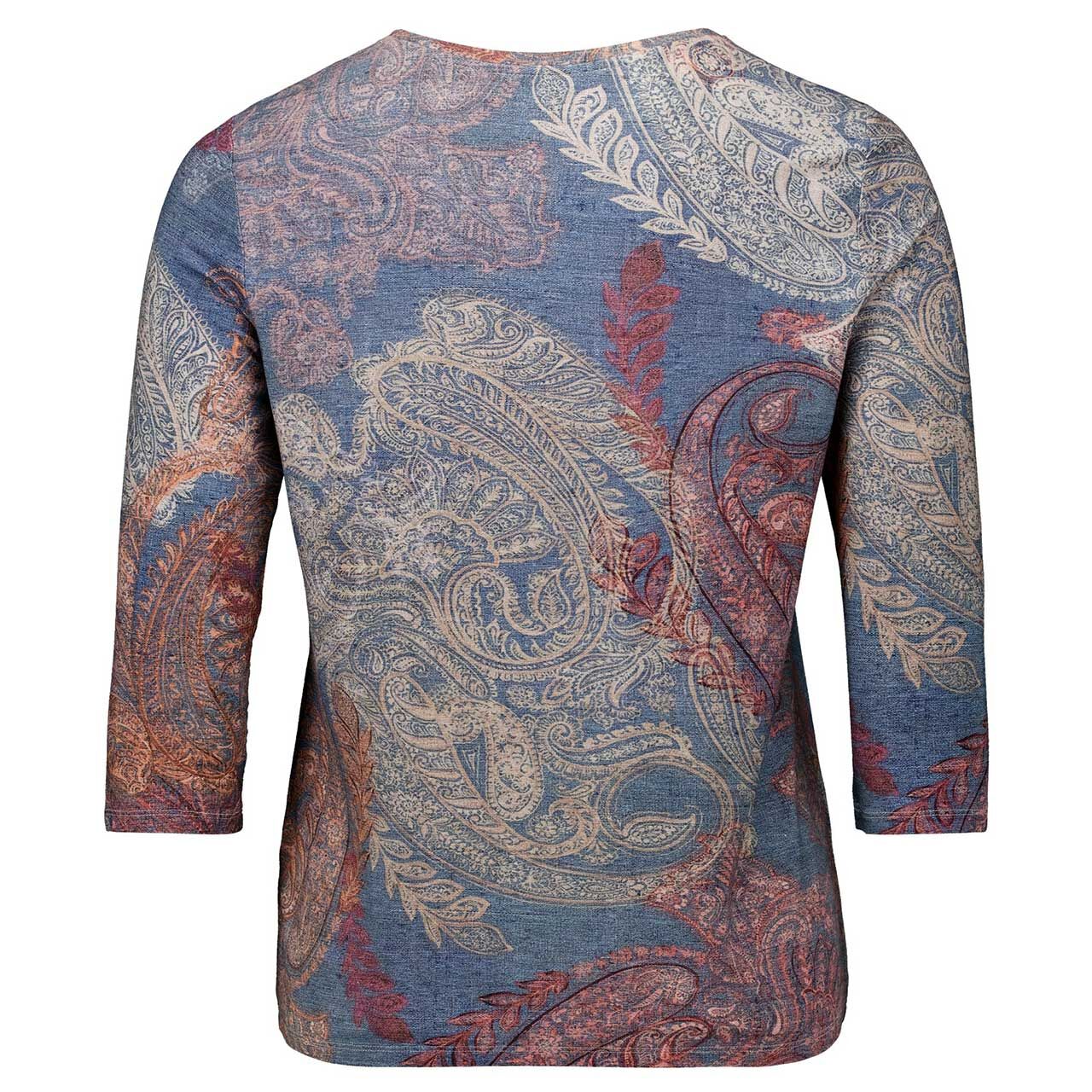 Damen 3/4 Arm Shirt von Betty Barclay in Blau mit Print, Rückansicht